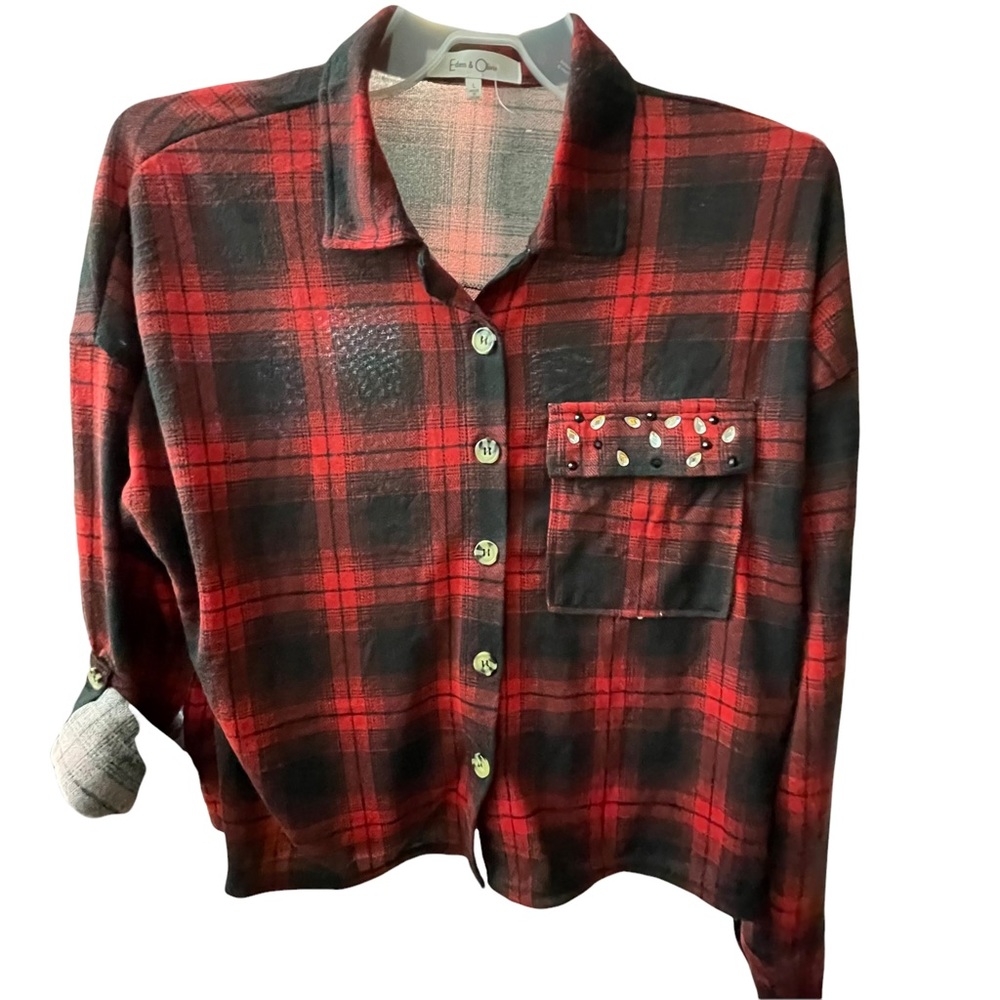 Eden & Olivia button down shirt size L - Picture 4 of 13